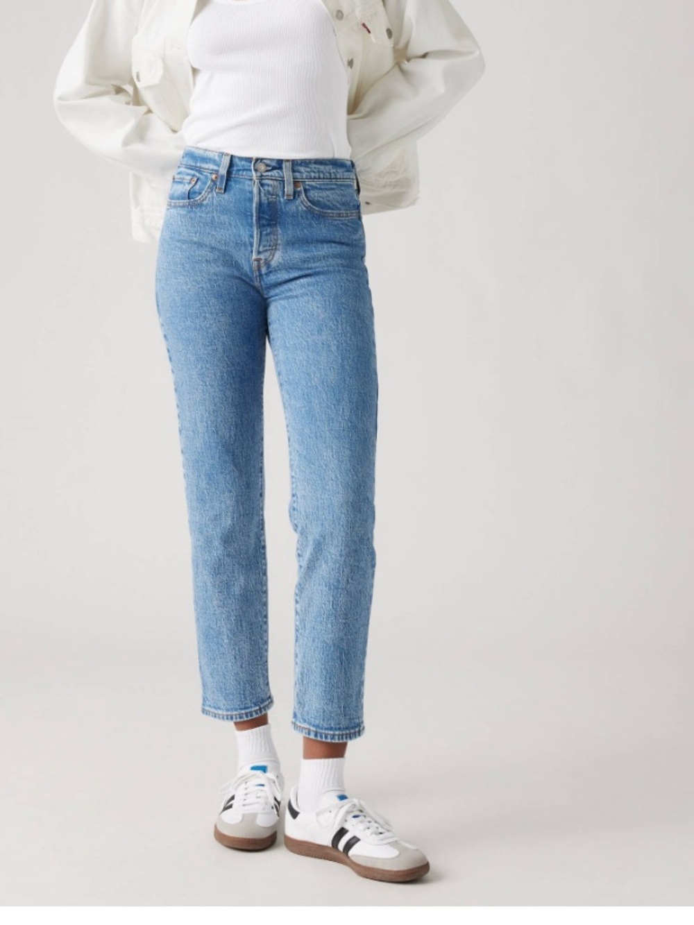 Levi's wedgie Jeans in Light Blue Denim